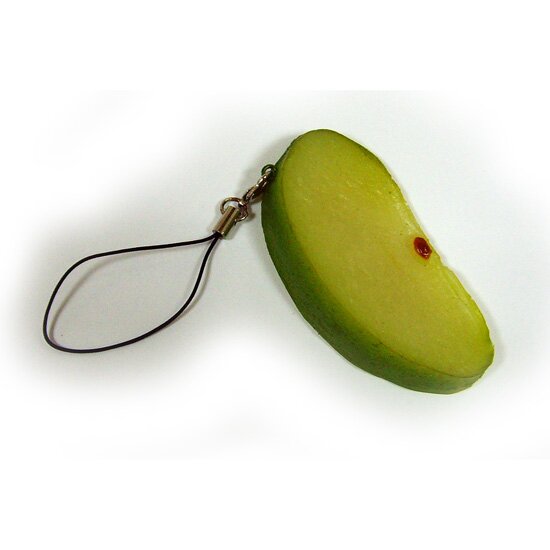 Брелок - Ломтик зеленого яблока