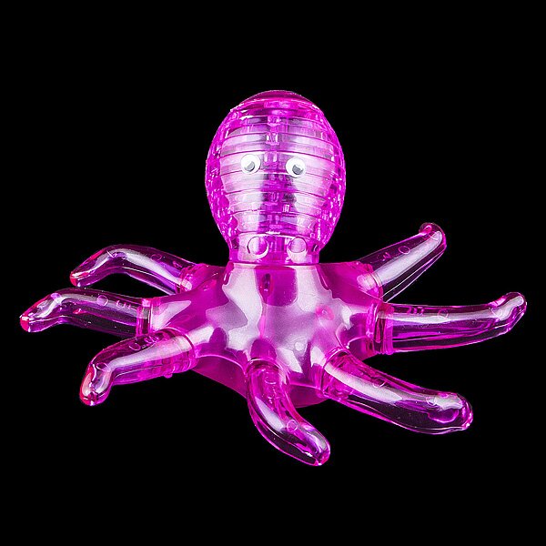 3D Головоломка - Осьминог розовый - 0