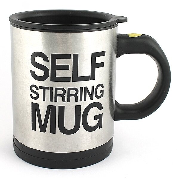 Кружка мешалка Self Stirring Mug Черная - 0