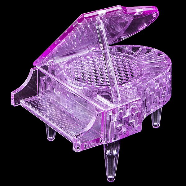 3D Головоломка - Рояль розовая - 0